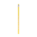 Lápiz HB amarillo clásico con zonas de agarre ergonómicas y borrador rosa para estudiantes - Amarillo / HB