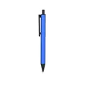 Minimalistische blauwe intrekbare gelpen voor professionele kantoor- en schrijfbehoeften - Blauw Lichaam Zwarte Inkt / 0.5mm