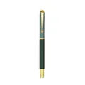 Elegant metal ballpoint pen with green gradient barrel and gold accents for gifts - Fresh Green / 0.5mm Pen Point