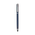 Professional dark blue metallic stylus ballpoint pen for office and touch devices - 0.5mm / Dark Blue
