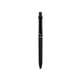 Eleganter mattschwarzer einziehbarer Gelschreiber für Business-Meetings und das Büro - ST-Spitze/Schwarze Tinte / Schwarz
