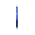 Crystal blue retractable erasable pen with 0.7mm tip and comfortable rubber grip - Dark Blue