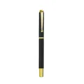 Professional black metal gel pen with elegant gold clip and trim for corporate gifts - Classic Black / 0.5mm Pen Point