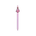 Leuke paarse kerstgelpen met een roze cartoon kerstboomversiering gemaakt van zacht PVC - Paarse Houder - Kerstboom