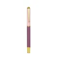 Elegant metal gel pen in pink and purple with gold trim for premium business gifts - Elegant Purple / 0.5mm Pen Point