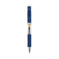 Minimalist 0.5mm retractable gel pen in classic blue finish with comfortable grip - 0.5mm / Dark Blue Barrel Blue Ink