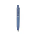 Matte blue chubby retractable gel pen with U-shaped metal clip for office and school. - 0.7mm / Ink Blue
