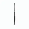 Professional black retractable gel pen featuring ST tip and transparent acrylic clip - Black Barrel Black Ink / Standard Core 0.5mm