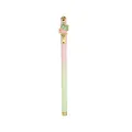 Elegant gradient metal gel pen featuring a butterfly floral ornament gold clip - 0.5mm Pen Point / Lily