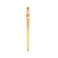 Elegant orange gradient metal gel pen featuring a decorative bird and flower clip - 0.5mm Pen Point / Mountain Bird