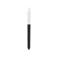 Professionele klikbalpen met een minimalistisch tweekleurig ontwerp in zwart en wit - 0.5mm Gelpen / Zwart