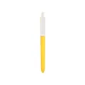 Minimalistische gele en witte klikpen voor kantoorbenodigdheden en zakelijke schrijfwaren - 0.5mm Gelpen / Geel