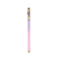 Elegant purple gradient gel pen with golden floral clip ornament on white backdrop - 0.5mm Pen Point / Wisteria