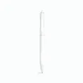 Minimalist white retractable gel pen with ST needle tip and black quick-dry ink for school - White Barrel Black Ink / Standard Core 0.5mm