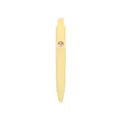 Cute yellow mini pocket retractable gel pen with 'Vacation +1' design for students - 0.5mm Bullet Tip / Yellow (XH-k66)