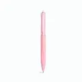 Minimalist pink retractable gel pen in Morandi color featuring a soft anti-slip grip - Pink Barrel Black Ink / Standard Core 0.5mm