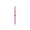 Simpatica penna gel portatile viola con inchiostro a rapida asciugatura e tema capibara - Viola Chiaro (Capybara) / Punta a Sfera 0.5mm Inchiostro Nero