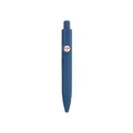 Portable matte blue mini retractable gel pen featuring creative text design on the clip - 0.5mm Bullet Tip / Dark Blue (XH-k66)