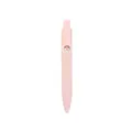 Soft pink mini retractable gel pen featuring a decorative Good Luck clip design - 0.5mm Bullet Tip / Pink (XH-k66)