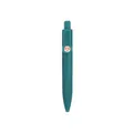 Professional compact mini portable teal retractable gel pen with Good Luck +1 badge design - 0.5mm Bullet Tip / Green (XH-k66)