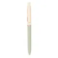 Premium-Gelstift in Morandi-Grün, Druckmechanik, Roségold-Clip und 0,5mm-Spitze - Contrast color model-mint green
