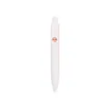 Minimalist white retractable gel pen mini portable pocket ballpoint pen for office use - 0.5mm Bullet Tip / White (XH-k66)
