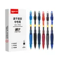 Professional Set mit 6 farbigen, schnelltrocknenden 0,5 mm Druckkugelschreibern für das Büro. - 12 Stück / Gemischte Farben
