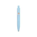Portable mini retractable gel pen in pastel blue with decorative clip - 0.5mm Bullet Tip / Sky Blue (XH-k66)