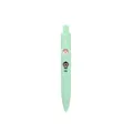 Mini penna gel retrattile portatile verde menta con simpatico design a cartoni animati - Verde Pisello (Zhong Kui) / Punta a Sfera 0.5mm Inchiostro Nero