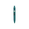 Mini penna gel a scatto portatile verde petrolio con design di stampa di testo fortunato cinese - Verde Foresta (Fu Lu An Kang) / Punta a Sfera 0.5mm Inchiostro Nero