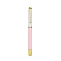 Elegant pink and white metal rollerball pen with gold accents for office and gifts - Office Pink / 0.5mm Pen Point