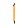 Professionele oranje en zwarte intrekbare business gelpen op een witte achtergrond voor kantoor - Oranje Houder Zwarte Inkt / 0.5mm