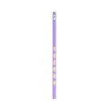 Crayon de dessin HB violet avec gomme et encoches de préhension ergonomiques sur blanc - Violet / HB