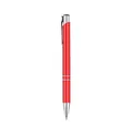 Elegante penna a sfera in metallo rosso con accenti argento, strumento di scrittura pro. - Inchiostro Nero 1.0mm / Rosso