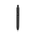 Minimalist matte black retractable gel pen featuring a professional metal U-shaped clip - Single Gel Pen / 0.5mm / Black