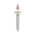 Compact portable grey pocket gel pen featuring a cute sheep acrylic cartoon charm - Lamb / 0.5mm