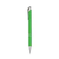 Premium metallic green ballpoint pen featuring chrome clip and sleek click mechanism - 1.0mm Black Ink / Green