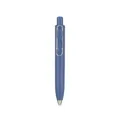 Professional blue retractable gel pen featuring a unique U-shaped silver metal clip design. - Single Gel Pen / 0.5mm / Dark Blue