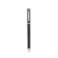 Professional black metal rollerball pen with silver accents for business office use - Business Style (1902) / 0.5mm / Black Barrel Silver Clip