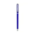 Premium blue metal business rollerball signature pen with silver clip for office - Silver-tone Pendant / Sapphire Blue