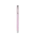 Elegant pink metal rollerball pen with silver accents for business office use - Silver-tone Pendant / Purple