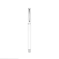Elegant white metal rollerball pen for business office and professional signing - Standard Style (1902-Silver Clip) / White