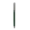 Elegant dark green metal rollerball pen featuring a sophisticated silver trim for office use - Silver-tone Pendant / Dark Green
