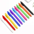 Set of 10 vibrant colorful retractable gel pens with a matte finish for office school - Single Piece (Large Capacity Spring) / 0.5mm