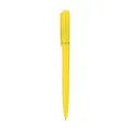 Vibrant yellow twist-action ballpoint pen with a sleek design for office and marketing - 1.0mm Bullet Tip / Yellow Barrel
