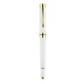 Elegant white and gold metal rollerball pen designed for professional business use. - 0.5mm / White