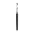 Professioneller schwarzer schnelltrocknender Tintenroller mit transparenter Kappe - 0.5mm / Mattschwarz