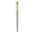 Elegant silver and gold metal rollerball pen for business use - 0.5mm / Silver