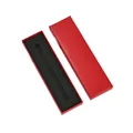 Elegant red cardboard rectangular gift box for single pen with black foam insert - 180*50mm (With Sponge Lining) / China Red