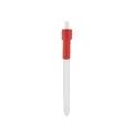 Professional white and red business office ballpoint pen with a minimalist design - 1.0mm Ballpoint Refill / Red Clip (530二维码)